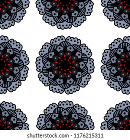 pattern of colors in grey colours with red