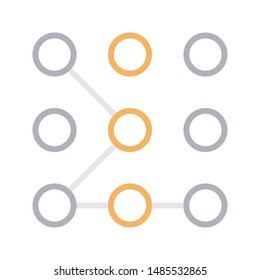 pattern colour line vector icon