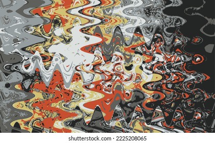 The pattern is a combination of red, green and orange. Glitter abstract illustration with elegant design. The completely new design can be color-changed as needed for your business.