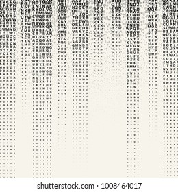 The pattern composed from letters. Illustration for education writing design. Graphic concept for your design