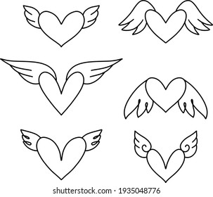 Similar Images, Stock Photos & Vectors of Angel wings drawing ...