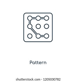 Pattern concept line icon. Linear Pattern concept outline symbol design. This simple element illustration can be used for web and mobile UI/UX.