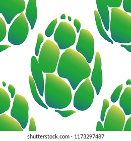 pattern of cone or artichoke