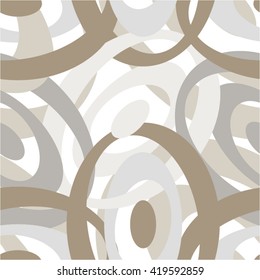 Pattern confetti, serpentine, spiral, circle, seamless vector background.