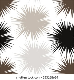 Pattern confetti spot, snowflake, ray, seamless vector background.