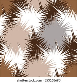 Pattern confetti spot, snowflake, ray, seamless vector background.