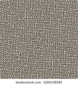 Pattern consisting of various abstract signs and crossed lines. Decorative graphics made in brown on a white background. Textile design. Napkin cloth. Abstract vector.