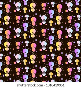 The pattern consists of glass bulbs. Bright background.