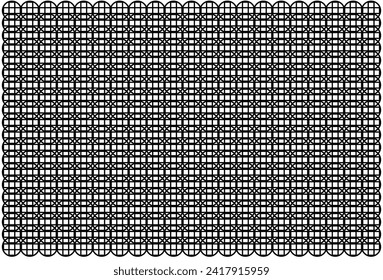 pattern consists of overlapping circles shaped like a hexagon Can be used as a fabric pattern wallpaper background book cover canvas shoe sole Chinese New Year pattern helping the work come out smooth