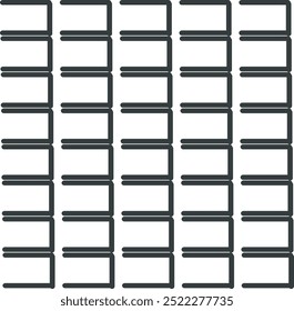 The pattern consists of repeating forks with their ends facing left.