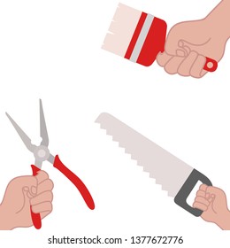 pattern of construction tools icon