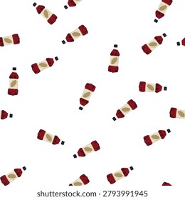 pattern container plastic soda bottle cartoon. carbonated disposable, landfill biodegradable, ecofriendly refillable container plastic soda bottle sign. seamless symbol vector illustration
