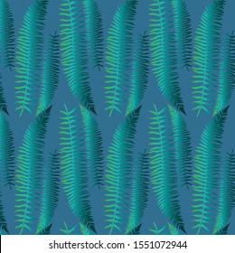 The pattern contains an image of fern leaves.