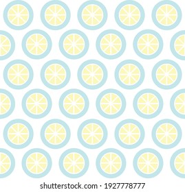 The pattern contains images of lime slices.