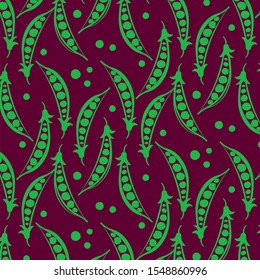 The pattern contains images of peas.