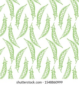 The pattern contains images of peas.