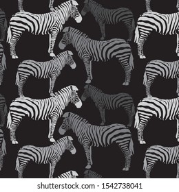 Pattern contains images of zebras.