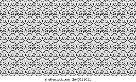 Pattern with continuous symmetrical icons enhancing the screen with visually aligned graphic beauty.