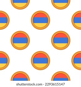 Pattern cookie with flag country Armenia in tasty biscuit, pattern cookie consist of flag country Armenia on natural biscuit, fresh biscuit cookie with flag country Armenia creative pattern sweet food