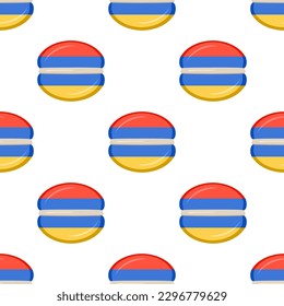 Pattern cookie with flag country Armenia in tasty biscuit, pattern cookie consist of flag country Armenia on natural biscuit, fresh biscuit cookie with flag country Armenia creative pattern sweet food