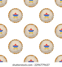 Pattern cookie with flag country Armenia in tasty biscuit, pattern cookie consist of flag country Armenia on natural biscuit, fresh biscuit cookie with flag country Armenia creative pattern sweet food