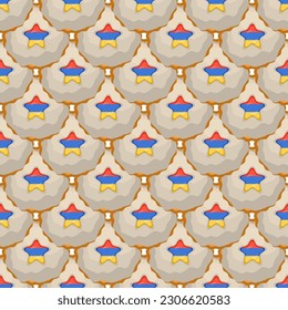 Galleta de patrón con el país de la bandera Armenia en una galleta sabrosa, galleta de patrón consiste en el país de la bandera Armenia en galleta natural, galleta fresca de galleta con el país de la bandera Armenia patrón creativo comida dulce