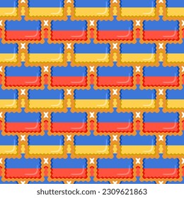 Pattern cookie with flag country Armenia in tasty biscuit, pattern cookie consist of flag country Armenia on natural biscuit, fresh biscuit cookie with flag country Armenia creative pattern sweet food