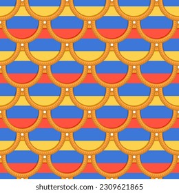 Pattern cookie with flag country Armenia in tasty biscuit, pattern cookie consist of flag country Armenia on natural biscuit, fresh biscuit cookie with flag country Armenia creative pattern sweet food
