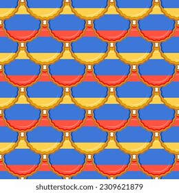 Pattern cookie with flag country Armenia in tasty biscuit, pattern cookie consist of flag country Armenia on natural biscuit, fresh biscuit cookie with flag country Armenia creative pattern sweet food