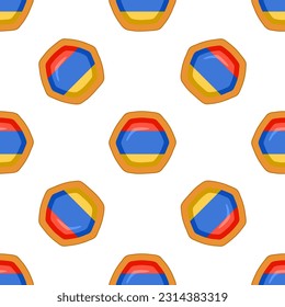 Pattern cookie with flag country Armenia in tasty biscuit, pattern cookie consist of flag country Armenia on natural biscuit, fresh biscuit cookie with flag country Armenia creative pattern sweet food