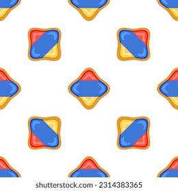 Pattern cookie with flag country Armenia in tasty biscuit, pattern cookie consist of flag country Armenia on natural biscuit, fresh biscuit cookie with flag country Armenia creative pattern sweet food