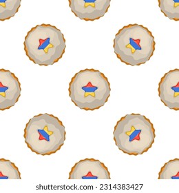 Pattern cookie with flag country Armenia in tasty biscuit, pattern cookie consist of flag country Armenia on natural biscuit, fresh biscuit cookie with flag country Armenia creative pattern sweet food