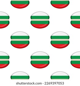 Pattern cookie with flag country Bulgaria in tasty biscuit, pattern cookie consist of flag country Bulgaria on natural biscuit, fresh biscuit cookie with flag country Bulgaria it pattern sweet food