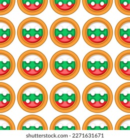 Galleta de patrón con el país de la bandera Bulgaria en una galleta sabrosa, galleta de patrón consisten en el país de la bandera Bulgaria en galleta natural, galleta fresca de galleta con el país de la bandera Bulgaria patrón comida dulce