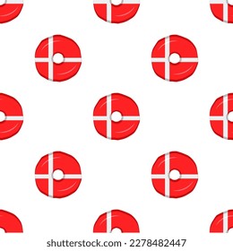 Pattern cookie with flag country Denmark in tasty biscuit, pattern cookie consist of flag country Denmark on natural biscuit, fresh biscuit cookie with flag country Denmark it new pattern sweet food