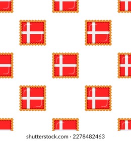 Pattern cookie with flag country Denmark in tasty biscuit, pattern cookie consist of flag country Denmark on natural biscuit, fresh biscuit cookie with flag country Denmark it new pattern sweet food