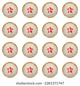 Pattern cookie with flag country Denmark in tasty biscuit, pattern cookie consist of flag country Denmark on natural biscuit, fresh biscuit cookie with flag country Denmark it new pattern sweet food