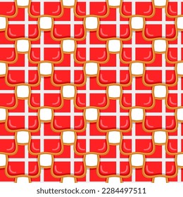 Pattern cookie with flag country Denmark in tasty biscuit, pattern cookie consist of flag country Denmark on natural biscuit, fresh biscuit cookie with flag country Denmark it new pattern sweet food