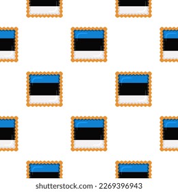 Pattern cookie with flag country Estonia in tasty biscuit, pattern cookie consist of flag country Estonia on natural biscuit, fresh biscuit cookie with flag country Estonia it new pattern sweet food
