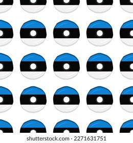 Galleta de patrón con el país de la bandera Estonia en una galleta sabrosa, galleta patrón consisten en el país de la bandera Estonia en galleta natural, galleta fresca de galleta con el país de la bandera Estonia nuevo patrón comida dulce