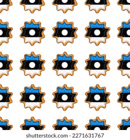 Pattern cookie with flag country Estonia in tasty biscuit, pattern cookie consist of flag country Estonia on natural biscuit, fresh biscuit cookie with flag country Estonia it new pattern sweet food