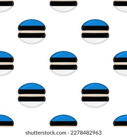Pattern cookie with flag country Estonia in tasty biscuit, pattern cookie consist of flag country Estonia on natural biscuit, fresh biscuit cookie with flag country Estonia it new pattern sweet food