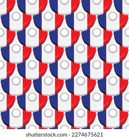 Pattern cookie with flag country France in tasty biscuit, pattern cookie consist of flag country France on natural biscuit, fresh biscuit cookie with flag country France it creative pattern sweet food