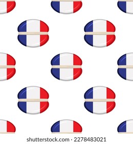 Pattern cookie with flag country France in tasty biscuit, pattern cookie consist of flag country France on natural biscuit, fresh biscuit cookie with flag country France it creative pattern sweet food