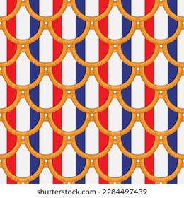 Pattern cookie with flag country France in tasty biscuit, pattern cookie consist of flag country France on natural biscuit, fresh biscuit cookie with flag country France it creative pattern sweet food