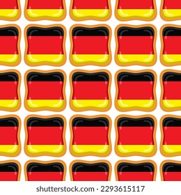Pattern cookie with flag country Germany in tasty biscuit, pattern cookie consist of flag country Germany on natural biscuit, fresh biscuit cookie with flag country Germany creative pattern sweet food