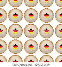 Pattern cookie with flag country Germany in tasty biscuit, pattern cookie consist of flag country Germany on natural biscuit, fresh biscuit cookie with flag country Germany creative pattern sweet food