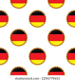 Pattern cookie with flag country Germany in tasty biscuit, pattern cookie consist of flag country Germany on natural biscuit, fresh biscuit cookie with flag country Germany creative pattern sweet food