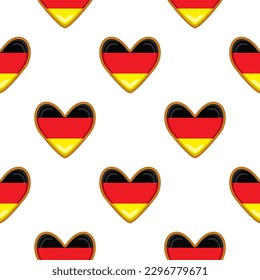 Pattern cookie with flag country Germany in tasty biscuit, pattern cookie consist of flag country Germany on natural biscuit, fresh biscuit cookie with flag country Germany creative pattern sweet food