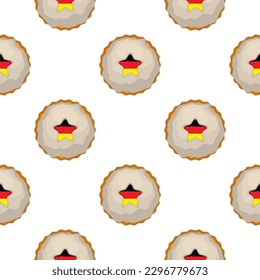 Pattern cookie with flag country Germany in tasty biscuit, pattern cookie consist of flag country Germany on natural biscuit, fresh biscuit cookie with flag country Germany creative pattern sweet food